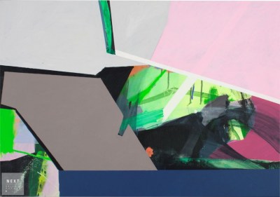 Anna Nosowicz Ruiz, Interactions I, 70 x 100 cm, akryl na płótnie, 2016 r.