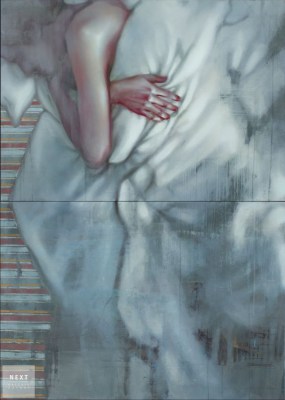 Julia Kowalska, Bez tytułu, 140 x 100 cm (dyptyk), olej na płótnie, 2017 r.