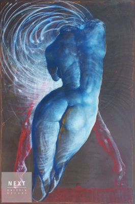 Aleksander Marek Kormn, Sztuczne ognie, 120x80cm, pastel na kartonie, 2015r.